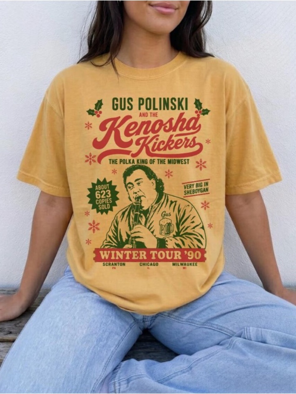 Kenosha Kickers Winter Tour 90s Comfort Color T-Shirt, 90s Movies Merch Tee